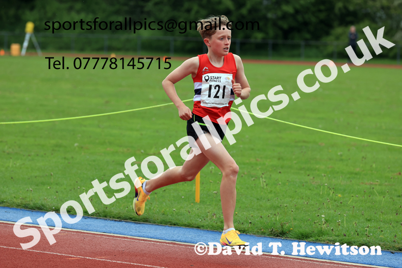 1500 metres, 2026 North Eastern Track and Field Champs, Shildon, County Durham. Photo: David T. Hewitson/Sports for All Pics